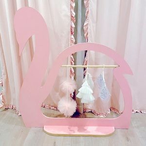 Kids swan dressed up rack